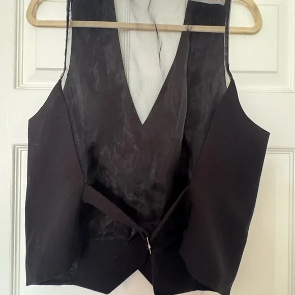 Organza Back Vest Maeve Anthropologie EUC L - Picture 5 of 8